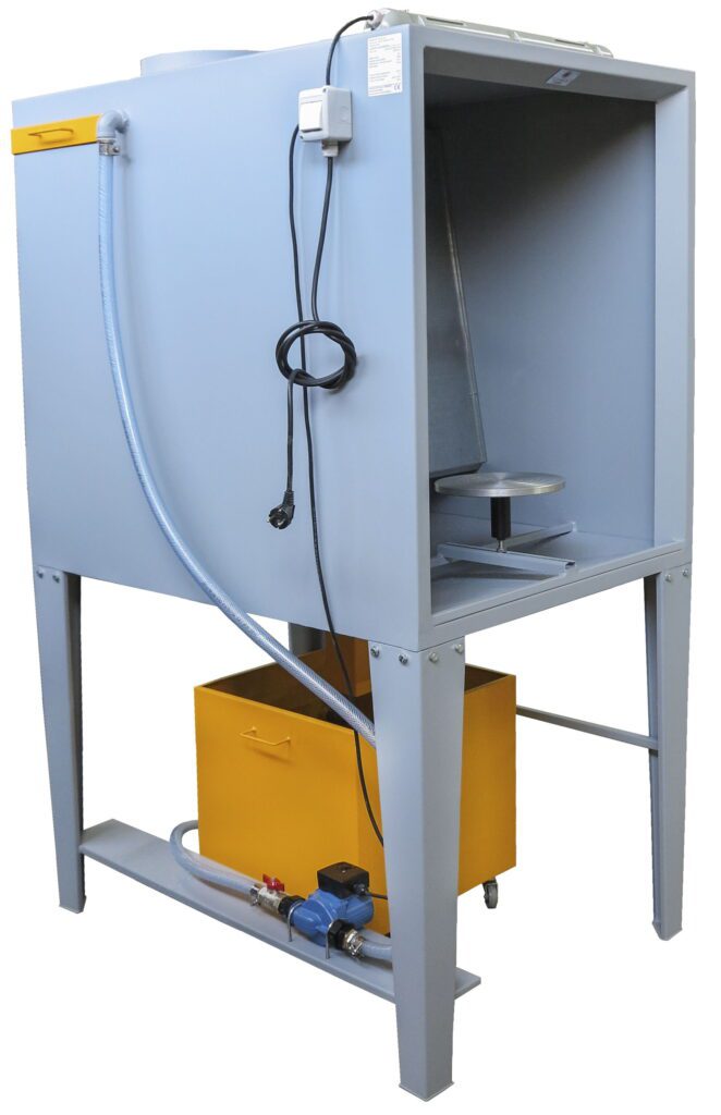 Cabina de esmaltar CPA-2 con cortina de agua y dos depósitos