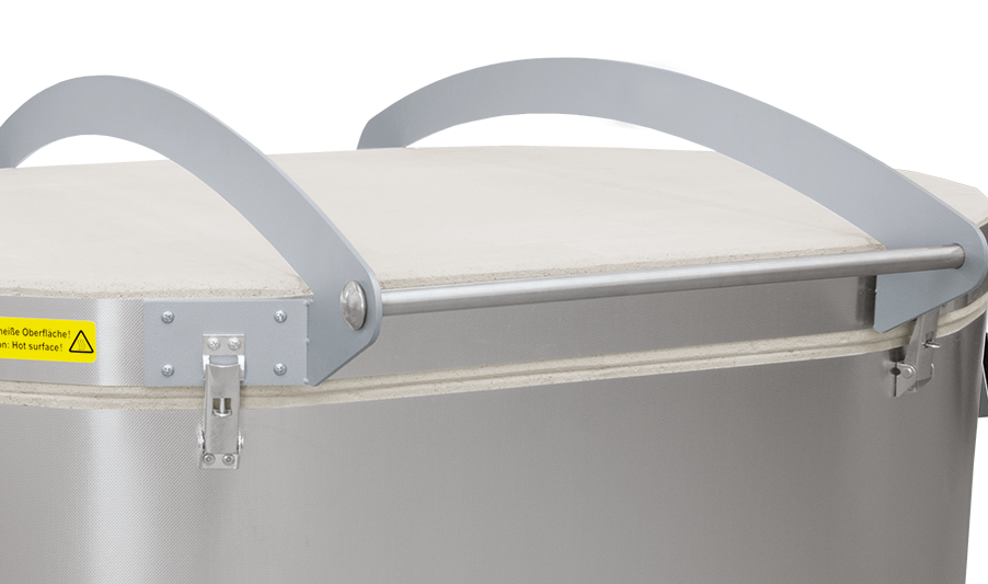 Horno Nabertherm fusing - tapa con asa doble