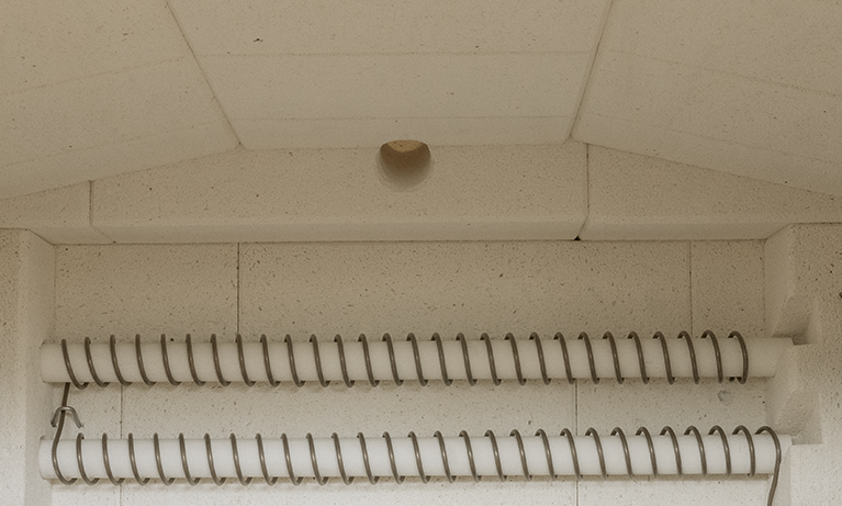 Horno Nabertherm - techo en forma abovedada